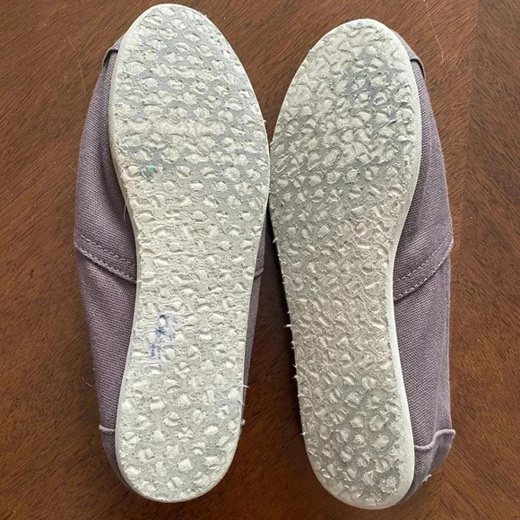 Tom’s Brown Slip On Cotton Casual Rounded Toe Shoes Women’s Size 7 EUC - Picture 7 of 7